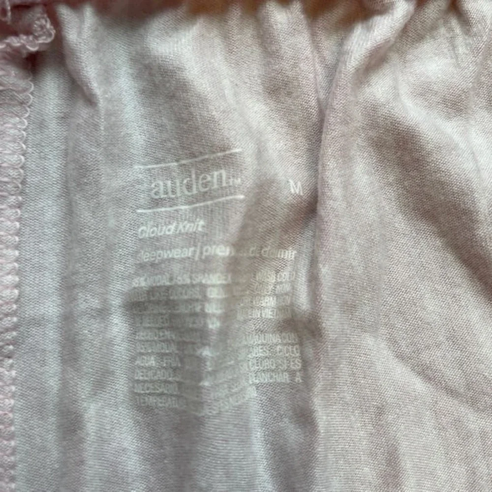 Pink White Striped Pajama Set Short Sleeve Button Down Top Pants Loungewear